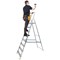 Werner 8 Tread Stepladder with High Handrail Aluminium 7400818L