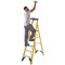 Werner 6 Tread Fibreglass Platform Ladder 7170618