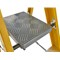 Abru Fibreglass Platform Stepladder, 4 Tread, Yellow