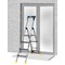Werner AdjustaStep PRO 4 Tread Stepladder Blue 75076