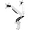 Dual Quick Release Monitor Arm, White