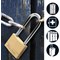 Master Lock 30mm Solid Brass Padlock 64mm Shackle