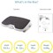 Kensington SmartFit Solemate Plus Height Adjustable Footrest, Black/Grey