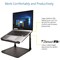 Kensington SmartFit Laptop Stand, Adjustable Height, Black