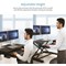 Kensington Smartfit Tabletop Sit Stand Workstation, Adjustable Height, Black