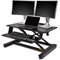 Kensington Smartfit Tabletop Sit Stand Workstation, Adjustable Height, Black