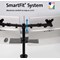 Kensington Smartfit Ergo Deskclamped Dual Monitor Arm with Extension, Adjustable Height, Black