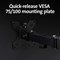 Kensington Smartfit Ergo Deskclamped Dual Monitor Arm with Extension, Adjustable Height, Black