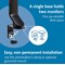 Kensington Smartfit Space Saving Deskclamped Dual Monitor Arm, Adjustable Height, Black