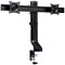 Kensington Smartfit Space Saving Deskclamped Dual Monitor Arm, Adjustable Height, Black