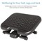 Kensington SoleMassage Footrest, Gentle Rocking Mechanism, Black