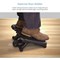 Kensington SoleMassage Footrest, Gentle Rocking Mechanism, Black