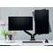 Kensington SmartFit One-Touch Deskclamped Dual Monitor Arm, Adjustable Height, Black
