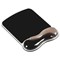 Kensington Duo Gel Wave Mouse Mat, With Wrist Rest, Black and Grey