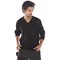 Beeswift Acrylic V-Neck Sweater, Black, Small
