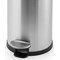 Addis Cushion Close Pedal Bin, 22 Litre, Silver