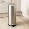 Addis Cushion Close Pedal Bin, 22 Litre, Silver