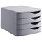Jalema 4 Drawer Set, Grey