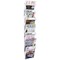 Alba Wall Mounted 7 Pocket Literature Holder A4 Chrome DD7M