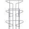 Alba Floor-Standing 7-Pocket Literature/Magazine Display