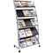 Alba 5 Shelf Mobile Literature Display Stand 3xA4