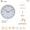 Alba Giant Wall Clock60cm ABS Glass/Grey Metal Horgiant