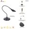 Alba Arum LED Desk Lamp Black