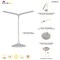 Alba Nomad Two Head Desk Lamp White