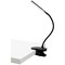 Alba LED Wireless Desk Lamp with Desk Top Clamp, Black