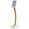 Alba Wall A4 Snap Frame Display, Aluminium Frame/Wood Leg