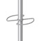 Alba Festival High Capacity Coat Stand with Umbrella Holder, 350x350x1870mm, Silver/White