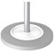 Alba Festival High Capacity Coat Stand with Umbrella Holder, 350x350x1870mm, Silver/White