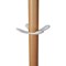 Alba Coat Stand 350x350x1750mm Beech/White