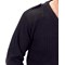 Beeswift Acrylic Mod V-Neck Sweater, Black, XL