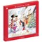 Giftmaker Square Snowman Cards x10 Pack of 24