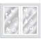 Giftmaker Flock Window Xmas Stickers White Pack of 24