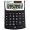 Aurora Desktop Calculator, 12 Digit, Solar Powered, Black /White