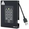 Apricorn Aegis Fortress USB 3.0 Portable Solid State Drive, 256GB, Black