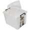 Strata Smart Box, 40 Litre, Clip-on Folding Lid, Carry Handles, Clear