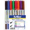 Artline 2-in-1 Whiteboard Marker, Fine/Superfine, Assorted, Pack of 8
