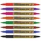 Artline 2-in-1 Whiteboard Marker, Fine/Superfine, Assorted, Pack of 8