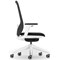 Atelier B22 White Frame Mesh Task Chair, Height Adjustable Arms, Black