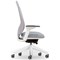 Atelier B22 White Frame Mesh Task Chair, Height Adjustable Arms, Grey