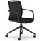 Atelier CT Mesh Chair, Fixed Height Arms, Black