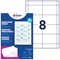 Avery Printable Badge Insert Refill 90x60mm White Pack of 160 L4728-20