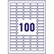 Avery L4732REV-25 Laser Labels, 80 Per Sheet, 35.6x16.9mm, White, 2000 Labels