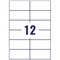 Avery L4743REV-25 Removable Laser Labels, 12 per Sheet, 99.1x42.3mm, White, 300 Labels