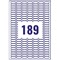 Avery Removable Laser Mini Labels, 189 per Sheet, 25.4x10mm, White, L4731REV-25, 4725 Labels