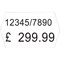 Avery Dennison Labels for Labelling Gun, 2-Line, Permanent, White, 16x26mm, 1200 per Roll, Pack of 10 Avery Dennison Labels for Labelling Gun, 2-Line, Permanent, White, 16x26mm, 1200 per Roll, Pack of 10