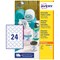 Avery L4851REV-25 Removable Labels, 24 Per Sheet, 37mm Diameter, 600 Labels